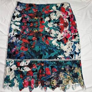 ANTONIO MELANI Vibrant Floral Pencil Skirt
